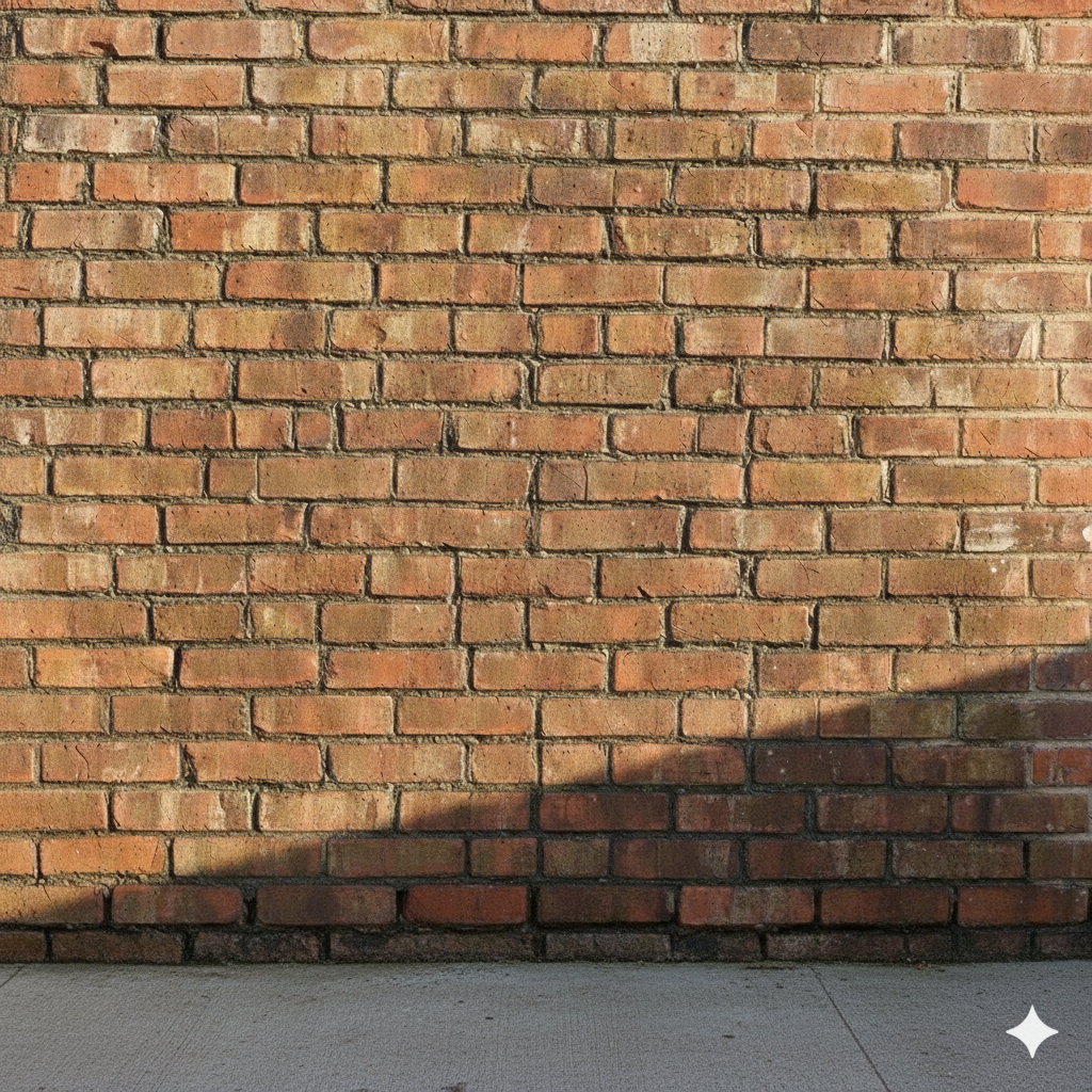 Brick Entryway after pressure washing