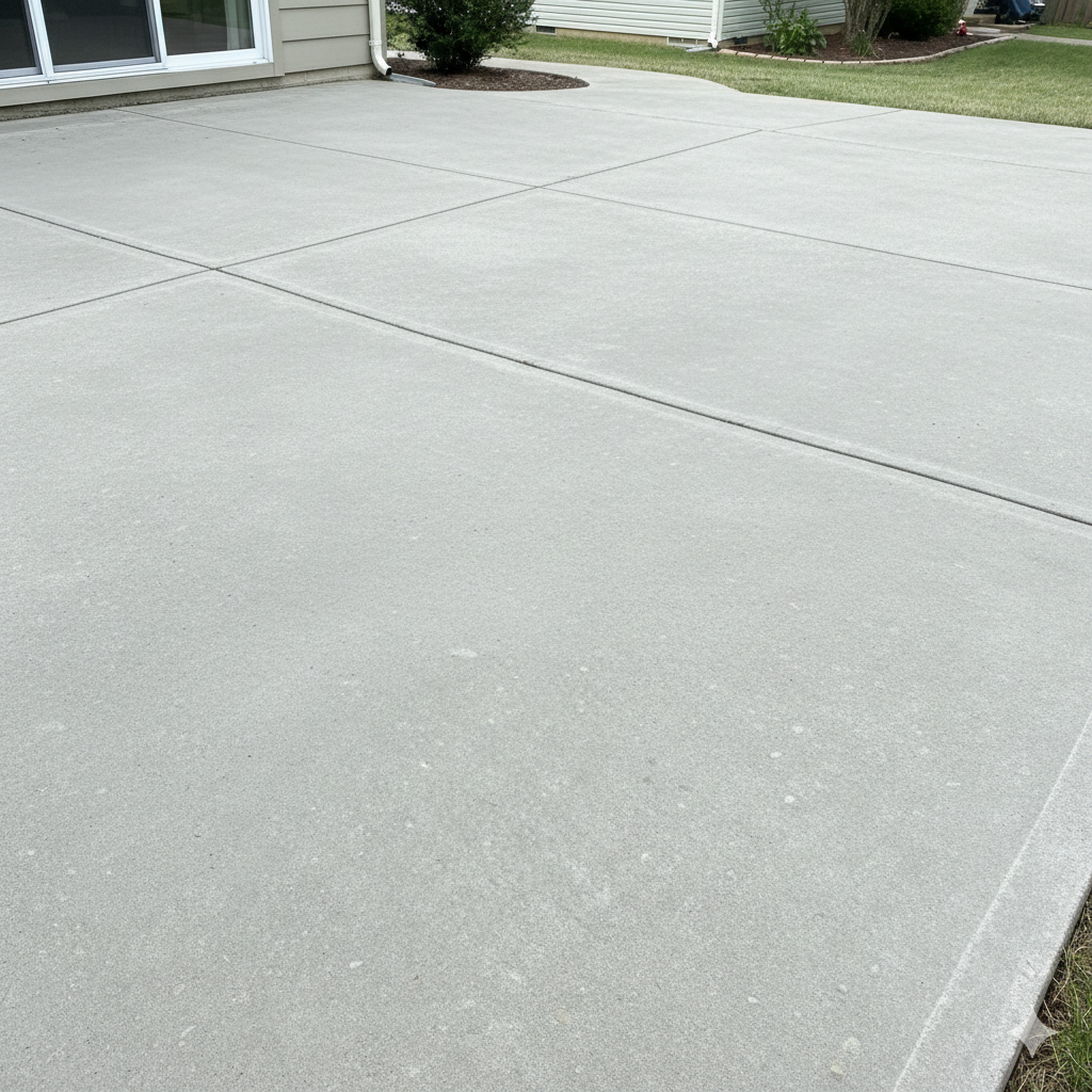 Patio / Backyard Concrete after pressure washing
