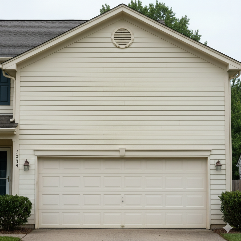 House Siding Soft Wash after pressure washing