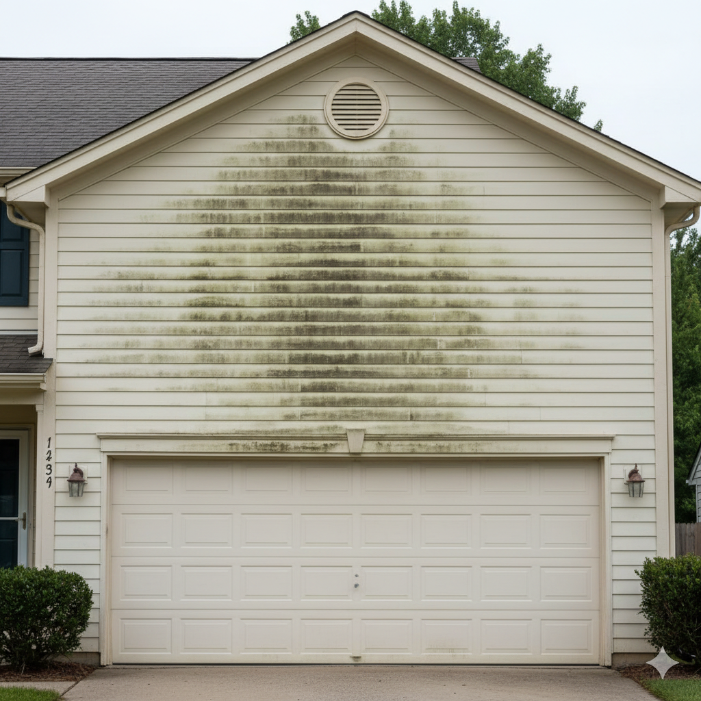 House Siding Soft Wash before pressure washing